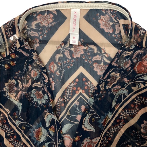 Xhilaration Kimono/Coverup Long Sleeve Size Medium - Picture 6 of 9